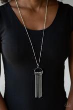 Load image into Gallery viewer, Terra Tassel Silver Necklace