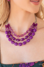 Load image into Gallery viewer, Tropical Hideaway - Purple Necklace