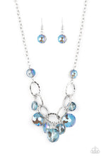 Load image into Gallery viewer, Rhinestone River - Blue Necklace