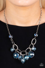 Load image into Gallery viewer, Rhinestone River - Blue Necklace