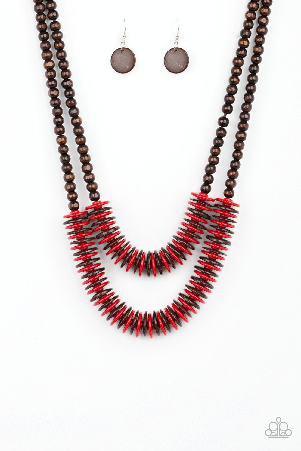 dominican disco red necklace