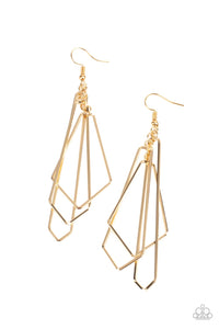 Shape Shifting Shimmer - Gold Earring