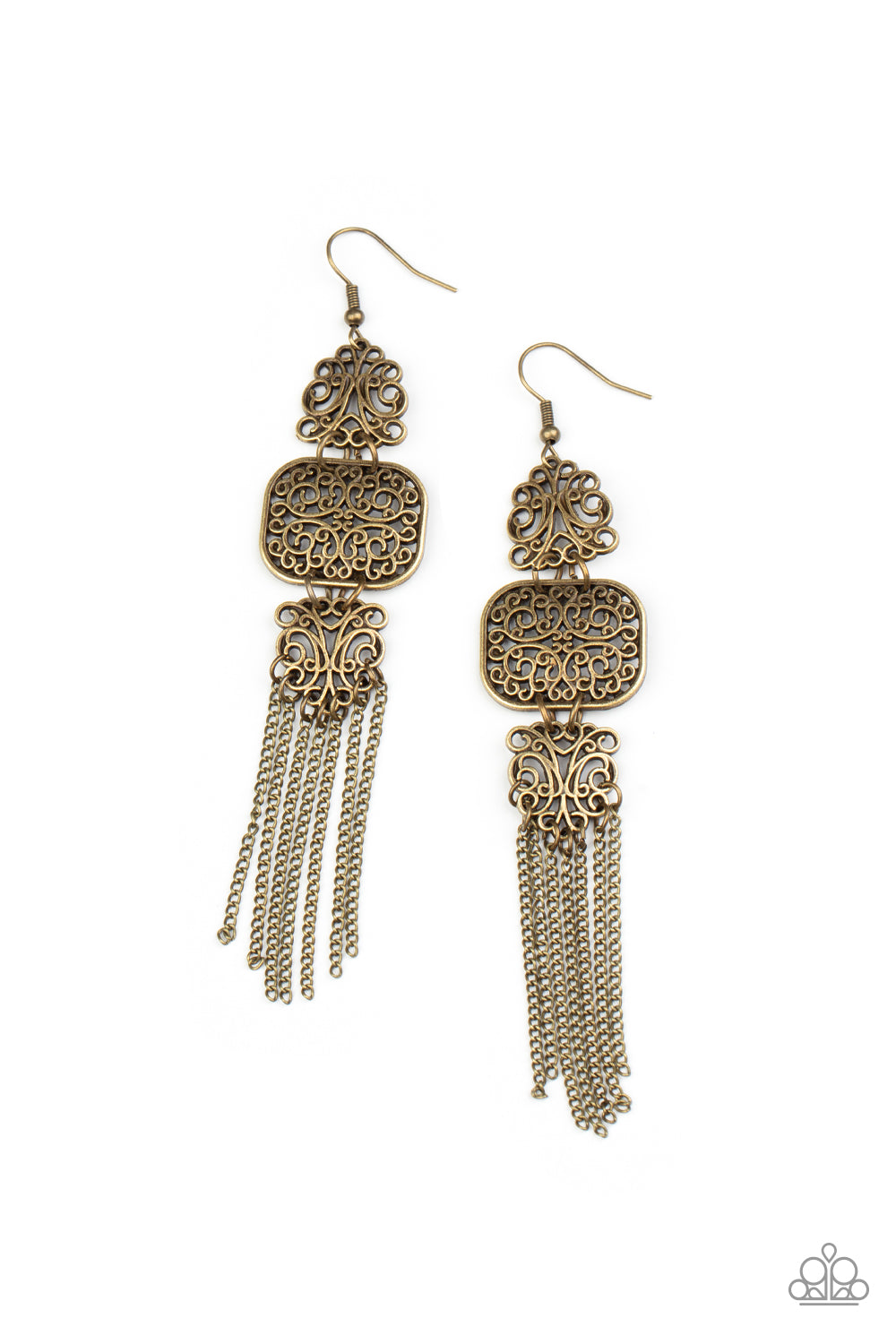 Eastern Elegance - Brass Earring