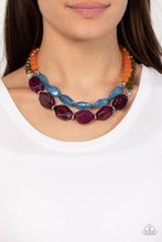 Load image into Gallery viewer, Tropical Trove - Purple Necklace
