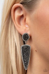 Druzy Desire - Silver Earring