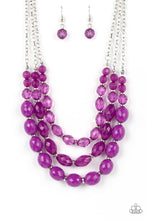 Load image into Gallery viewer, Tropical Hideaway - Purple Necklace
