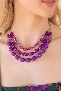 Tropical Hideaway - Purple Necklace