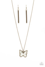 Load image into Gallery viewer, Gives Me Butterflies - Brass Necklace
