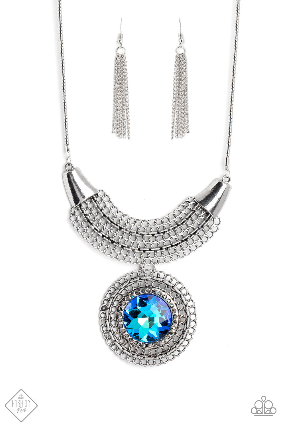 Excalibur Extravagance - Blue Necklace