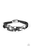 Load image into Gallery viewer, Cut the cord black bracelet
