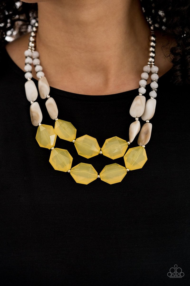 Seacoast Sunset Yellow Necklace