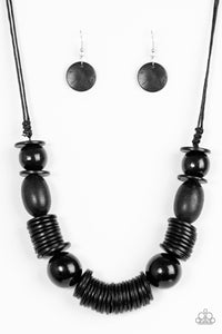 You Better Believe it  Wooden black Necklace